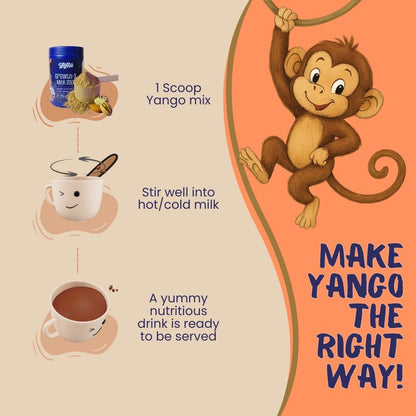 Yango Growth-X Milk Mix | Chocolate (4ooGm)