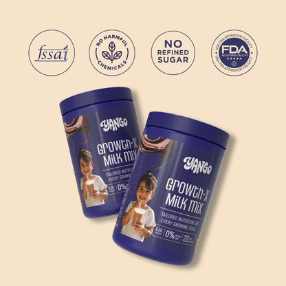 Yango Growth-X Milk Mix | Chocolate (4ooGm)