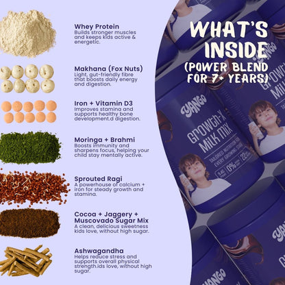 Yango Growth-X Milk Mix | Chocolate (4ooGm)