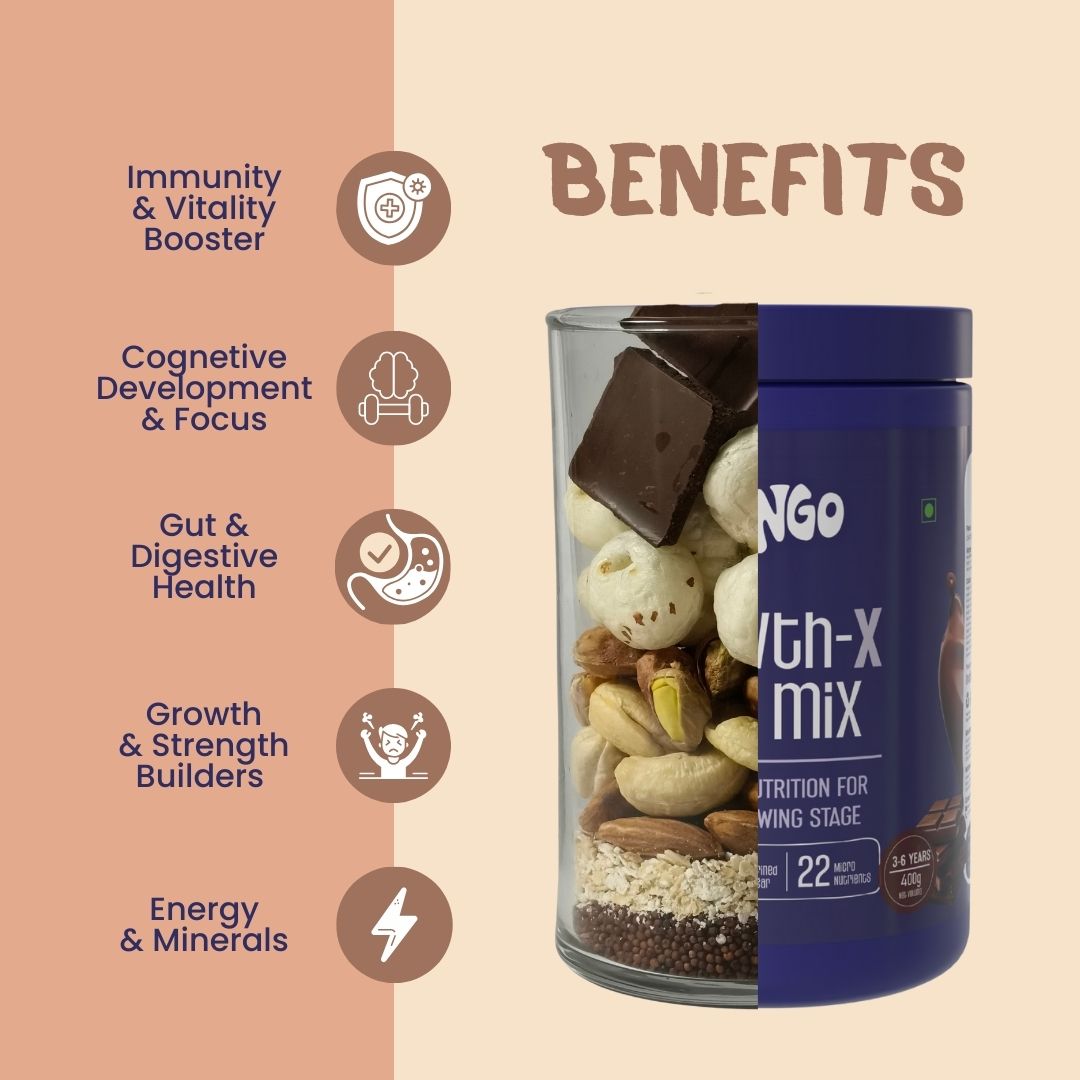 Yango Growth-X Milk Mix | Chocolate (4ooGm)